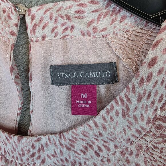 Vince Camuto Blouse Womens Medium Daisy Daze Long Sleeve Boho Top NWT - Picture 2 of 12